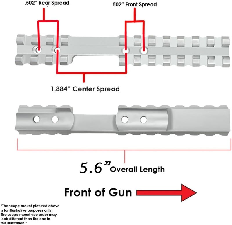 Gotical Store Picatinny Rail Mount for Savage Rascal Rifles with Ejection Port Cut-Out - Image 2